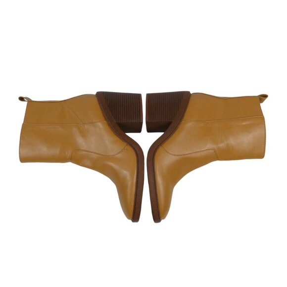 Kensie Klinton Ankle Boots, square toe, side zip stacked heel size 8.5M #1447 - Picture 6 of 8